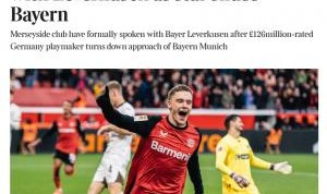 开云中国-标价1.5亿欧！泰晤士：利物浦认为维尔茨转会可压价+设大额浮动